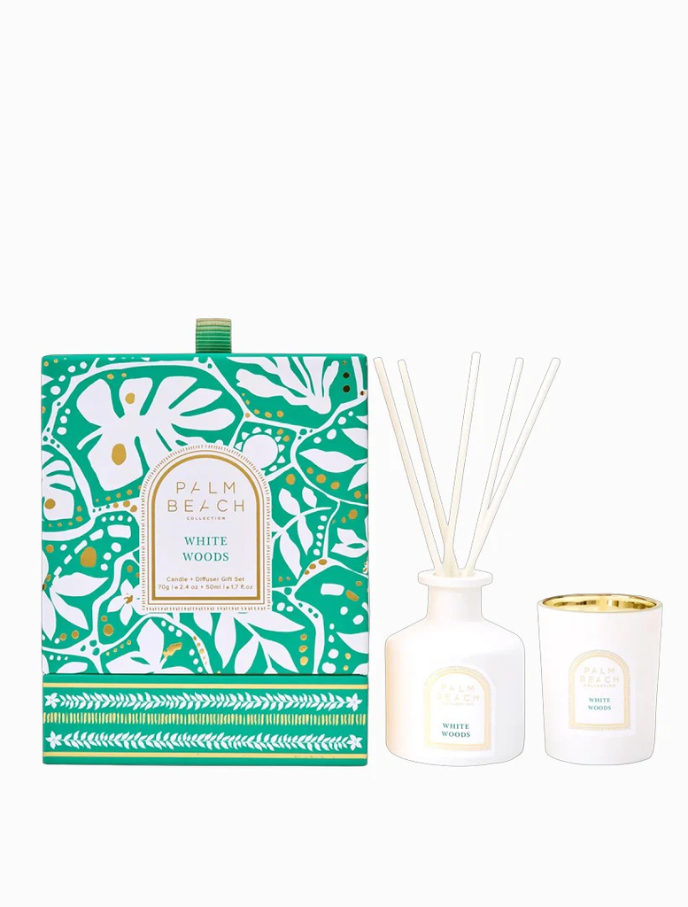 White Woods - Mini Candle & Diffuser Pack - Palm Beach Collection