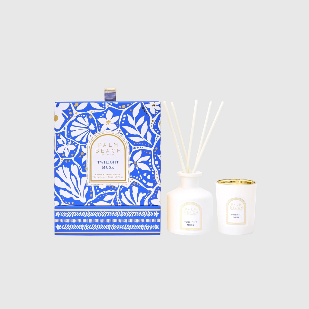 Twilight Musk - Mini Candle & Diffuser Pack - Palm Beach Collection