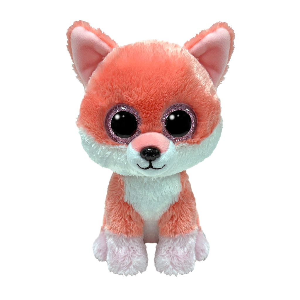Ty Beanie Boos: Vixen the Peach Fox Plush (Regular Size)
