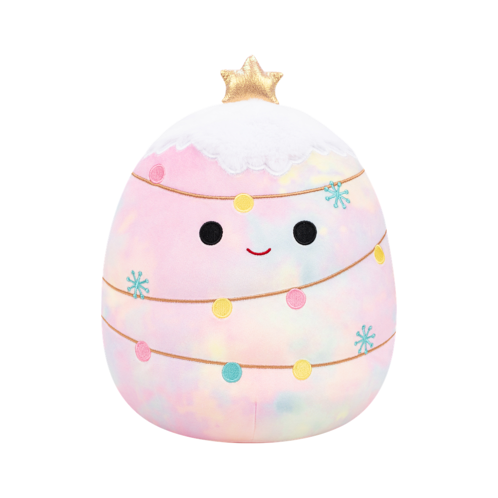 Laurel the Pink Tie-Dye Christmas Tree 12 inch Squishmallows Christmas 2025