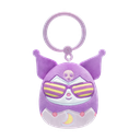 Kuromi 3.5 inch Squishmallows Clip-On Hello Kitty and Friends Kawaii Tokyo Assortment