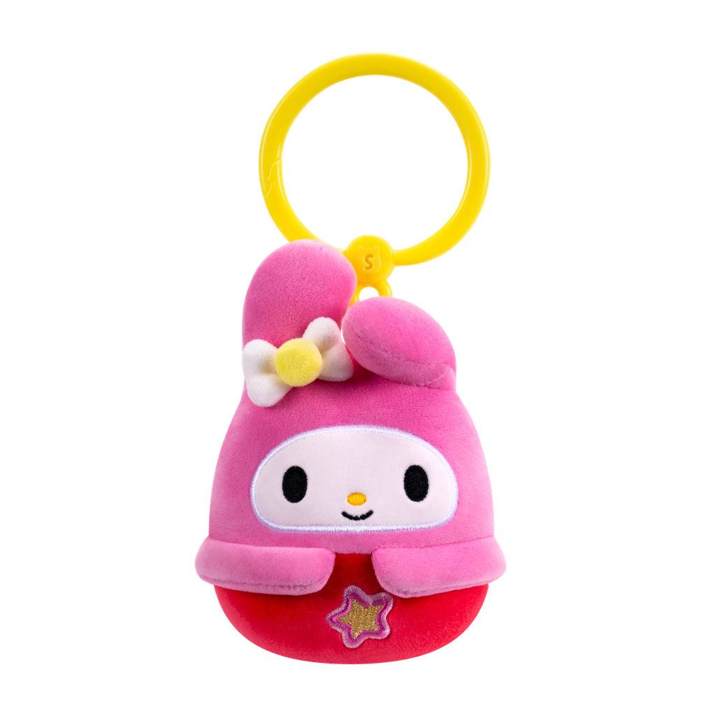 My Melody 3.5 inch Squishmallows Clip-On Hello Kitty and Friends Kawaii Tokyo Assortment