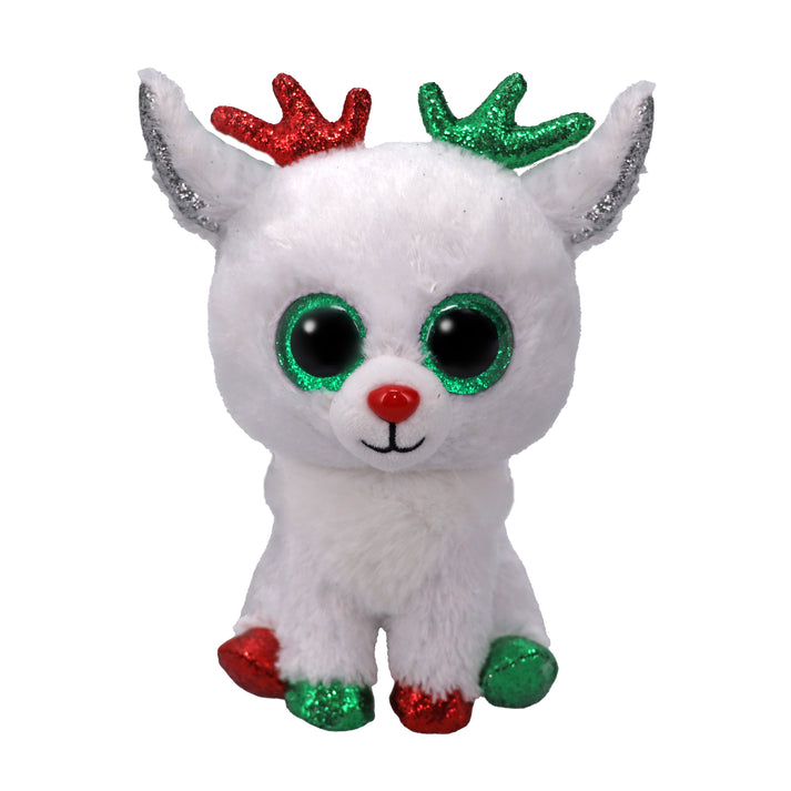 Ty Beanie Boos: Snowdrop the Reindeer Plush (Regular Size)