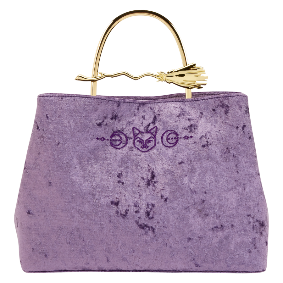 Hocus Pocus - Velvet Broom Handle Handbag - Loungefly