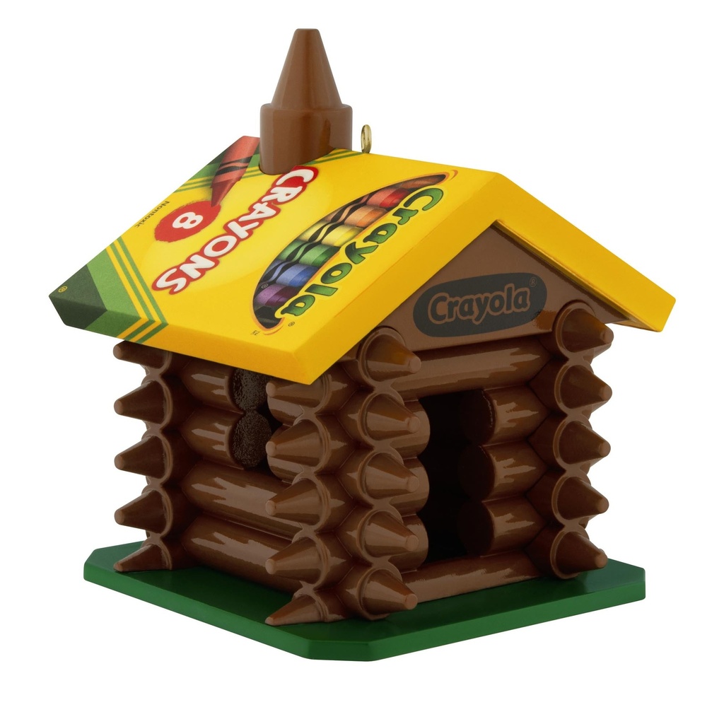 Crayola Colourful Log Cabin - 2025 Hallmark Keepsake Christmas Ornament