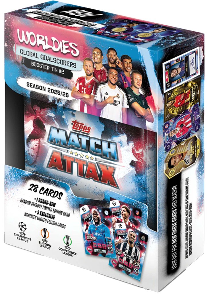 Topps UEFA Match Attax Champions League 2025/2026 Edition Soccer Trading Cards Mini Tin