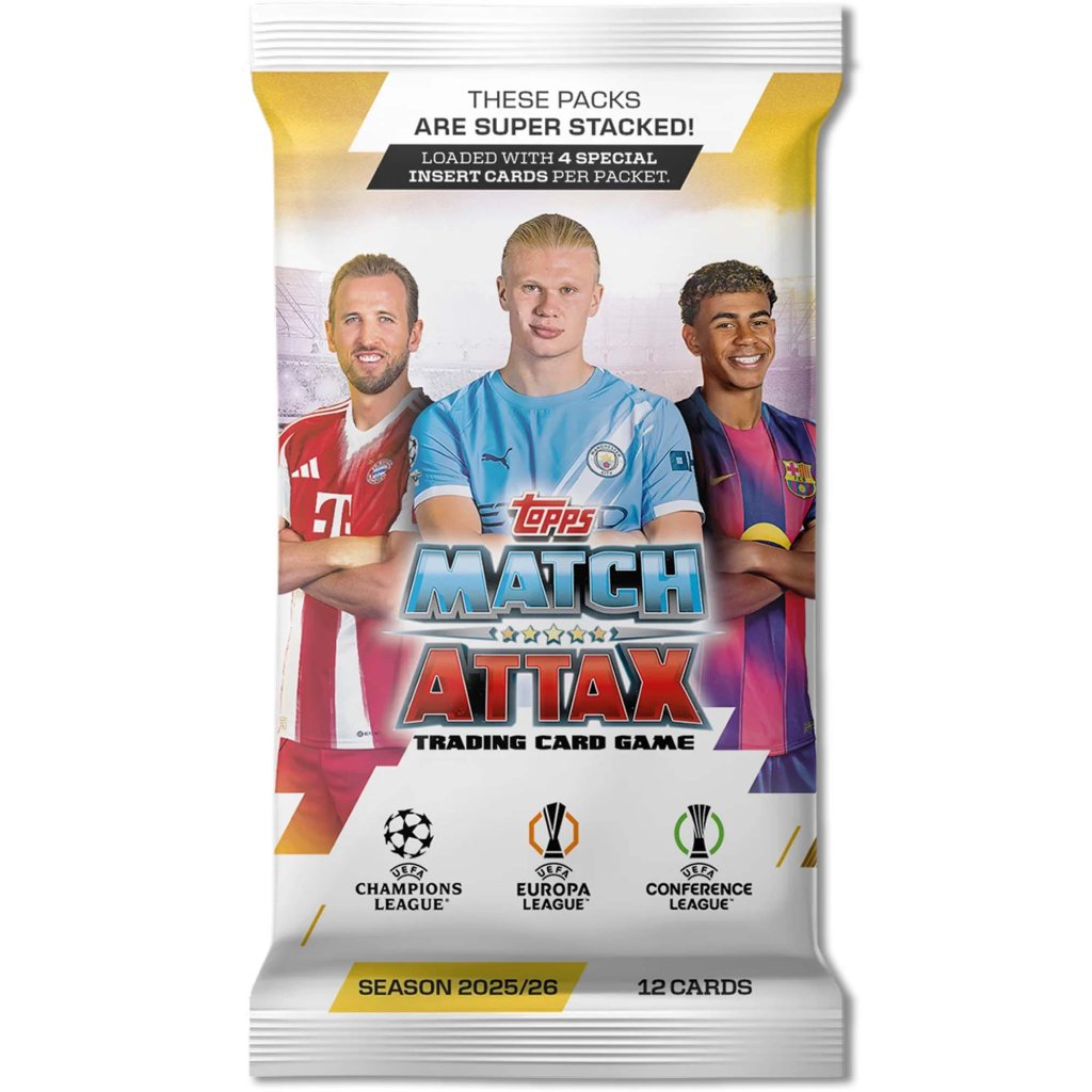 Topps UEFA Match Attax Champions League 2025/2026 Edition Soccer Trading Card Booster Pack