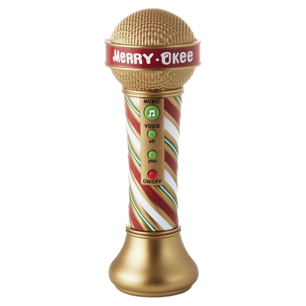 Hallmark Merry-Okee Christmas Interactive Karaoke Microphone