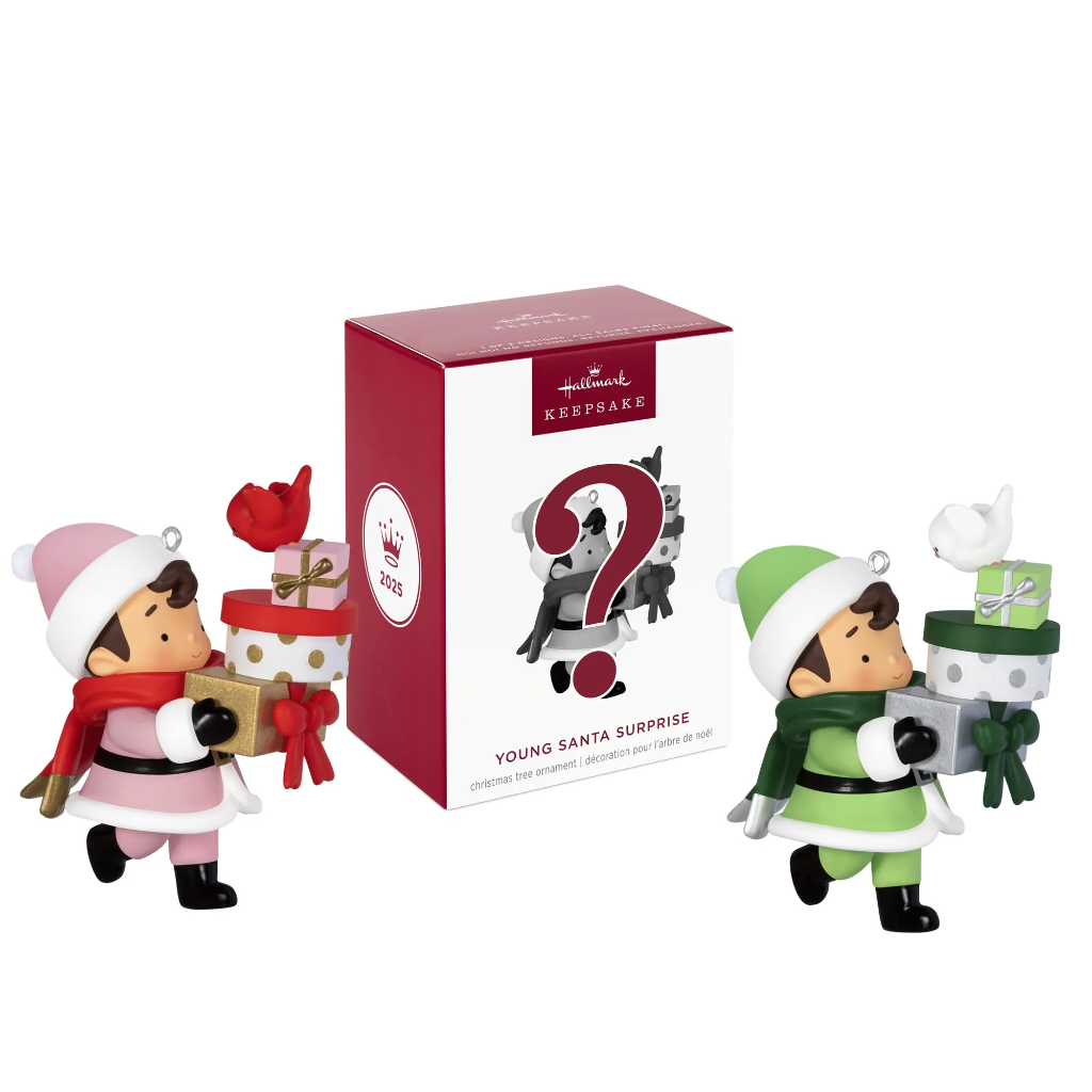 2025 Young Santa Surprise Box - 2025 Hallmark Keepsake Christmas Ornament