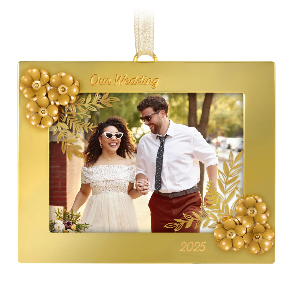 Our Wedding Photo Holder - 2025 Hallmark Keepsake Christmas Ornament