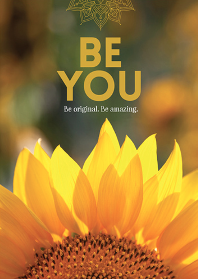 Be You Inspirational Card - Affirmations