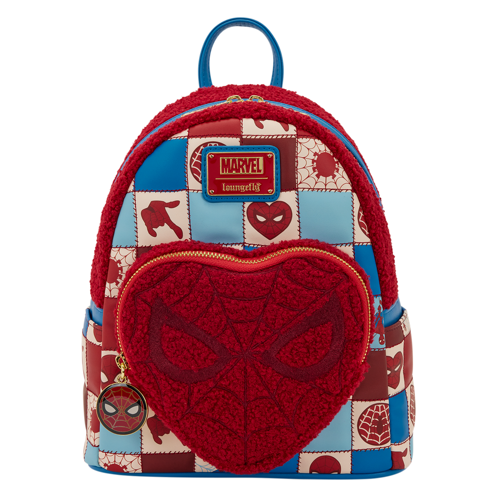 Marvel: Spider-Man - Sherpa Heart Mini Backpack - Loungefly