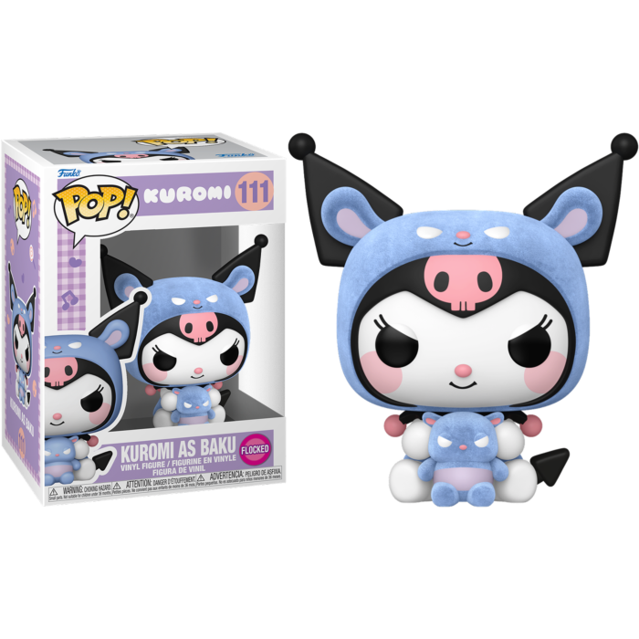 Hello Kitty & Friends - Kuromi as Baku Cosplay 20th Anniversary (Flocked) Funko Pop! Vinyl Figure #111