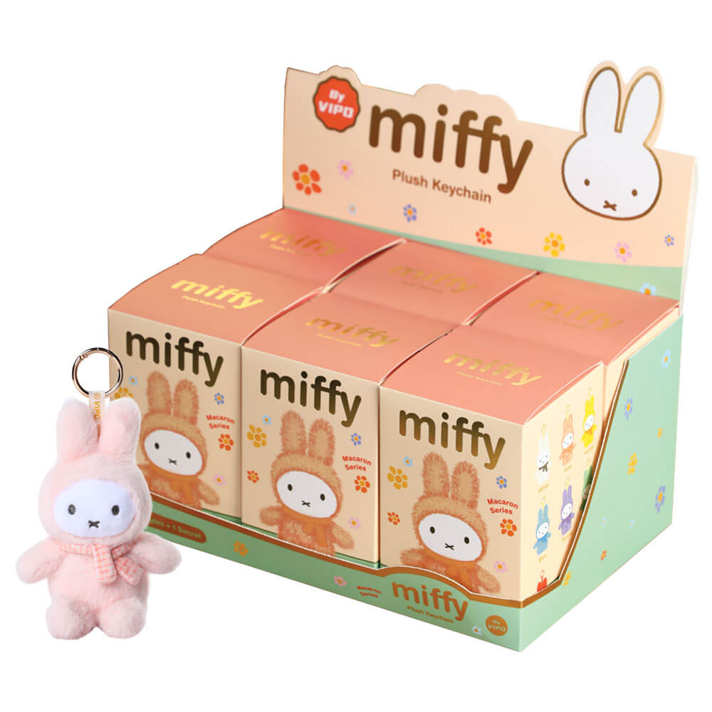 Miffy Macaron Series Sitting Plush Keyring Blind Box