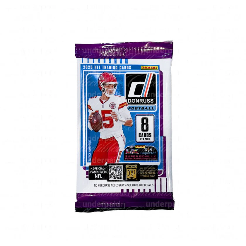 2025 Panini Donruss NFL Football Trading Card Retail Pack (8 Cards)