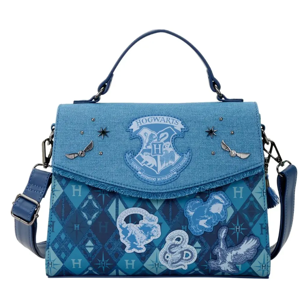 Harry Potter - Hogwarts Denim Crossbody Bag - Loungefly