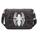 Marvel: Spider-Man Black & White Quilted Crossbody Messenger Bag - Loungefly