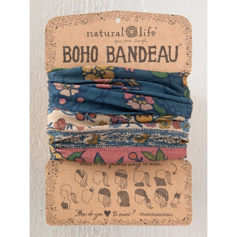 Boho Bandeau - Blue Rivier Flora Bat
