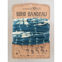 Boho Bandeau - Indigo Shibori Stripe
