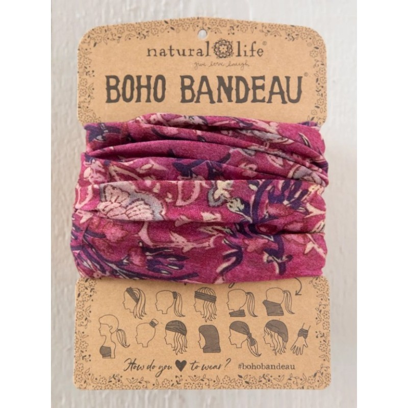 Boho Bandeau - Mauve Tossed India Vin