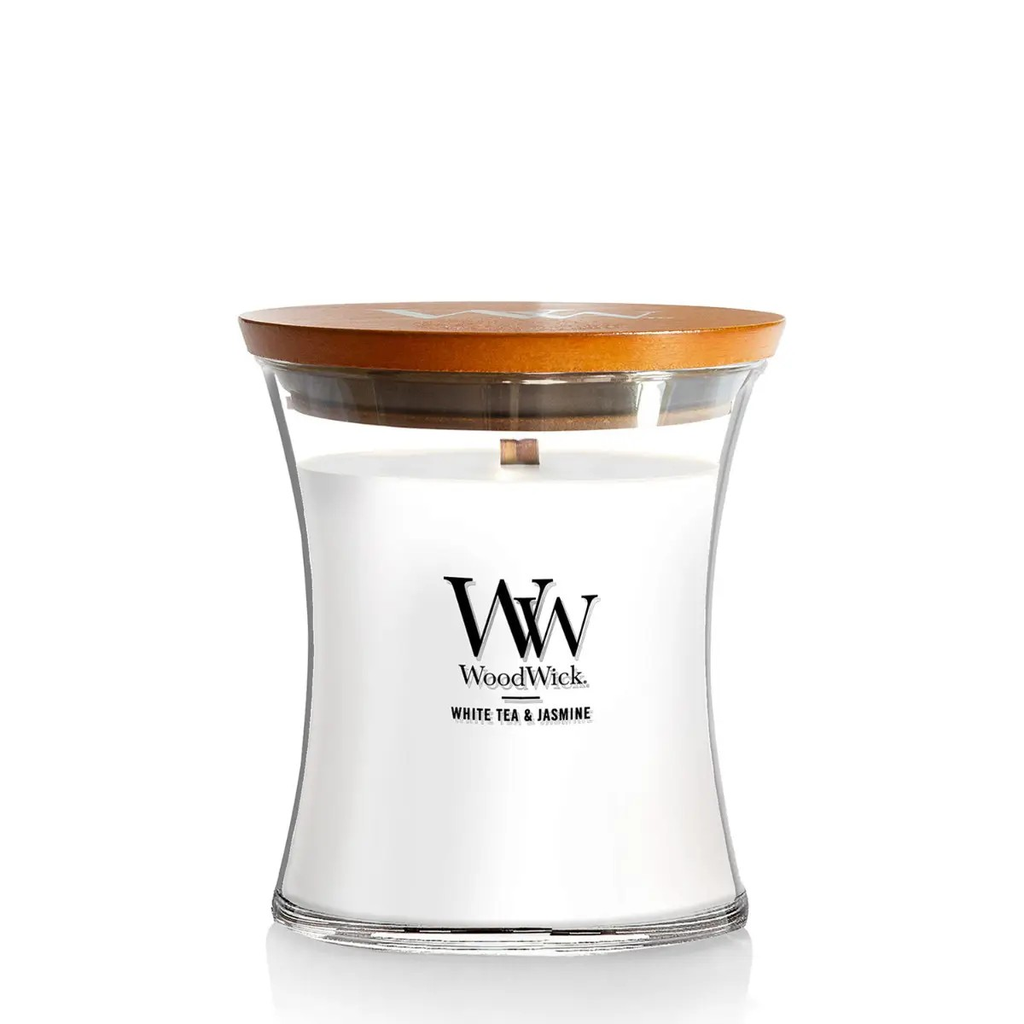 White Tea & Jasmine Medium Candle - WoodWick