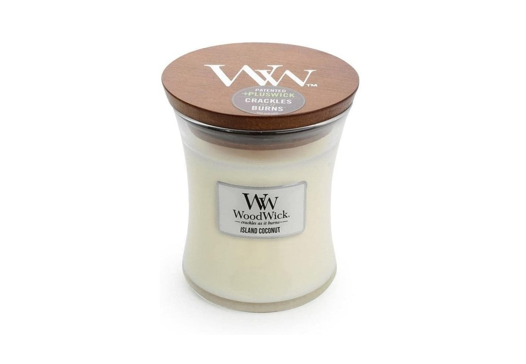 Island Coconut Medium Candle - WoodWick