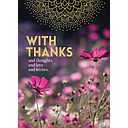 [A82] With Thanks Inspirational Card - Affirmations