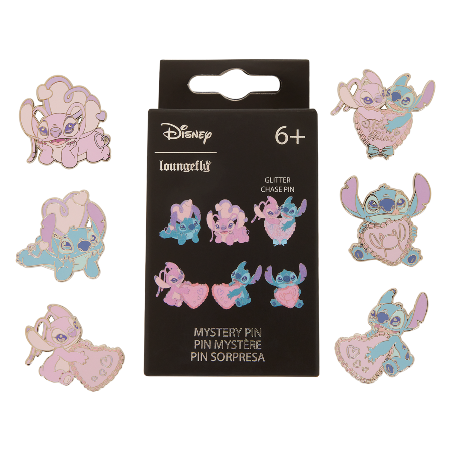 Lilo & Stitch - Angel Hearts Assorted Mystery Pins - Loungefly