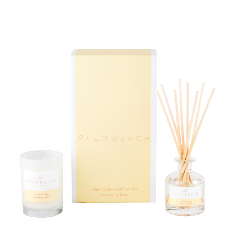 Coconut & Lime - Mini Candle & Diffuser Pack - Palm Beach Collection