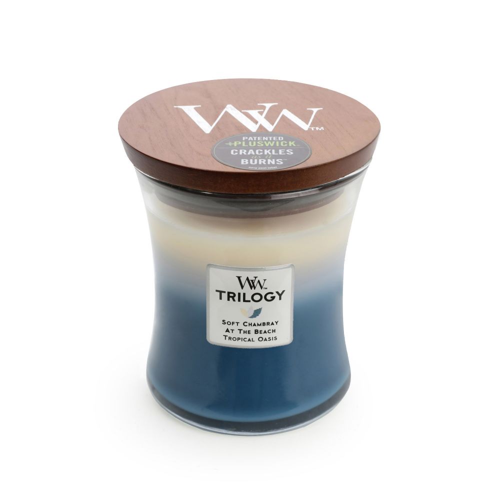 Beachfront Cottage Trilogy Medium - WoodWick Candle