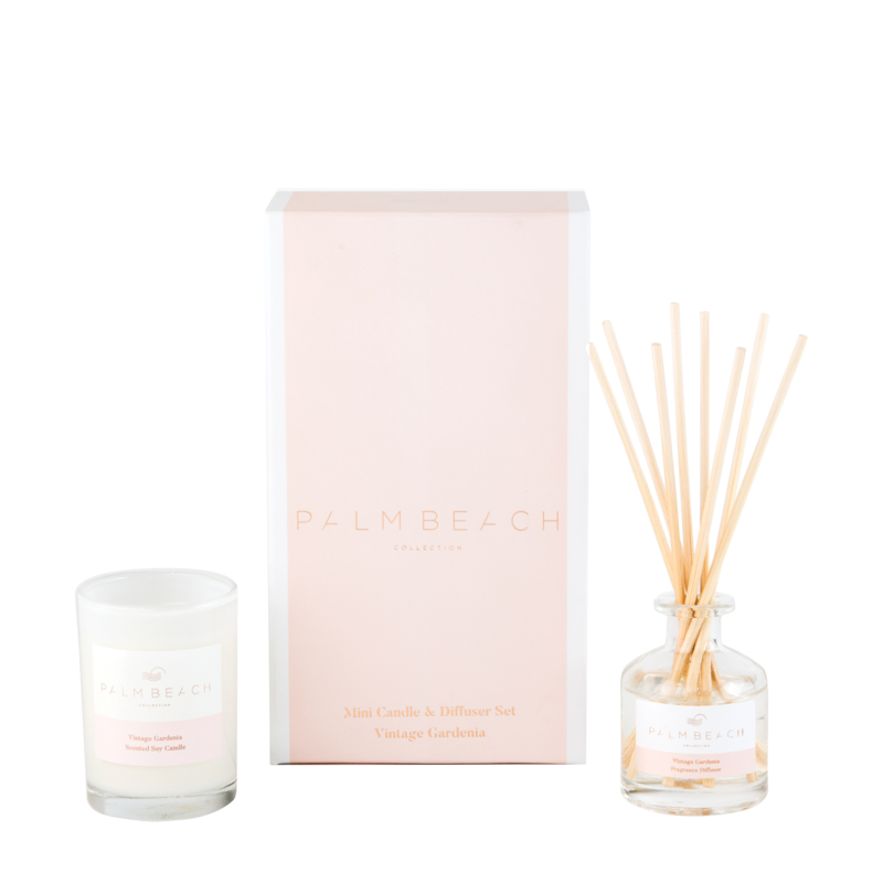 Vintage & Gardenia - 90g Candle & 50ml Diffuser Pack  - Palm Beach Collection