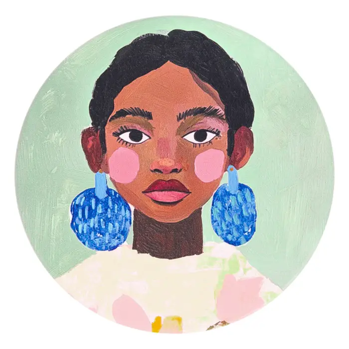 Billie Girl Ceramic Coaster
