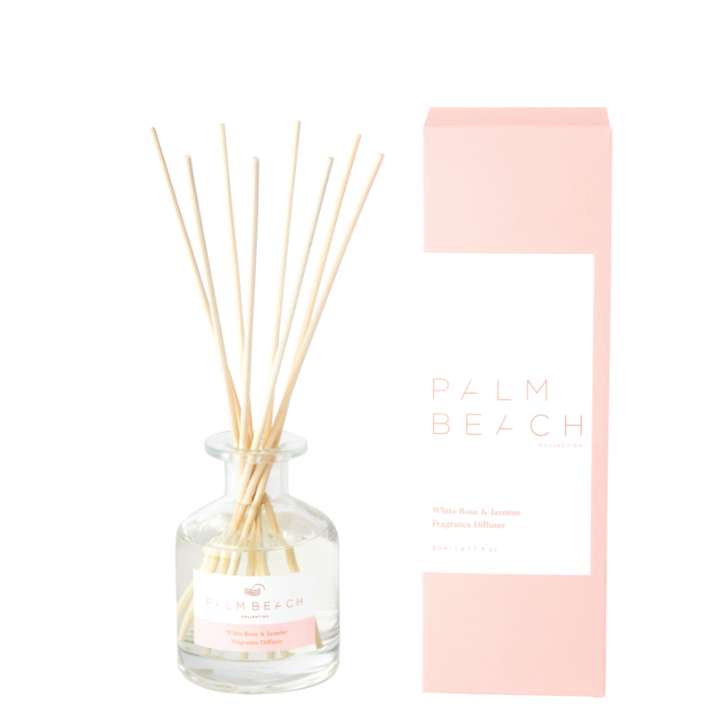 Mini Reed Diffuser - White Rose & Jasmine - Palm Beach Collection