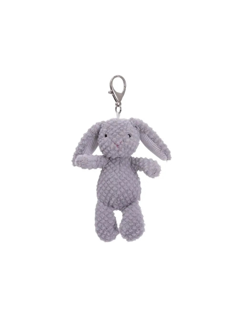Mary Meyer Nubby Bunny Grey Bag Charm