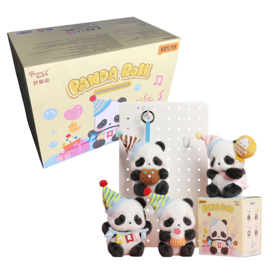 52Toys x Panda Roll - Party Series Plush Keyring Blind Box