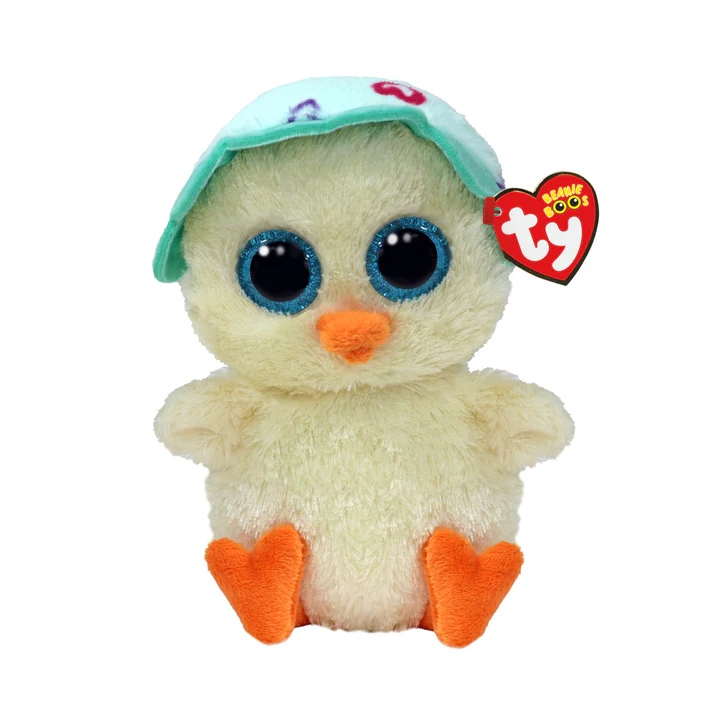 Ty Beanie Boos: Emmie the Easter Chick with Hat Plush (Regular Size)