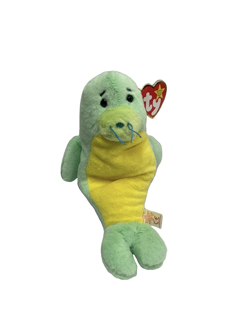 Ty Beanie Babies: Stanley the Green Seal (30th Anniversary Edition)
