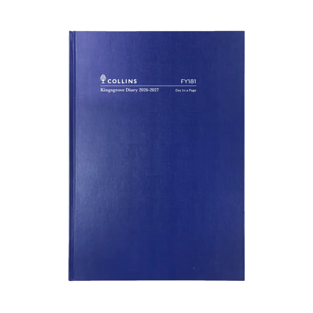 2026-2027 Financial Year Diary - Collins Kingsgrove A5 Day-To-A-Page (DTP) Blue