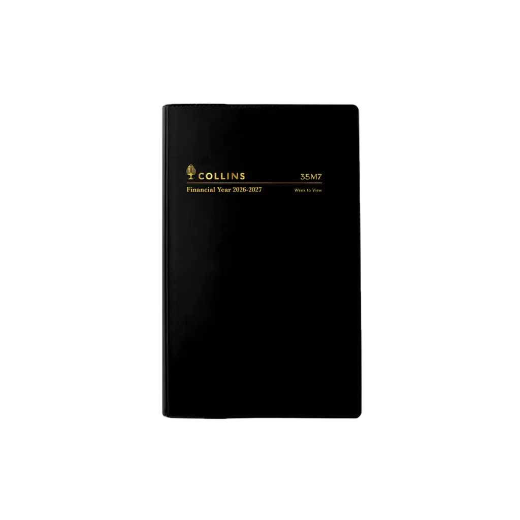 2026-2027 Financial Year Diary B7R Week-To-View (WTV) Collins M Series Black