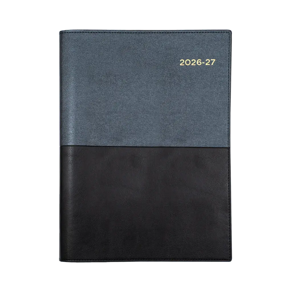 2026-2027 Financial Year Diary A5 Week-To-View (WTV) Collins Vanessa Black