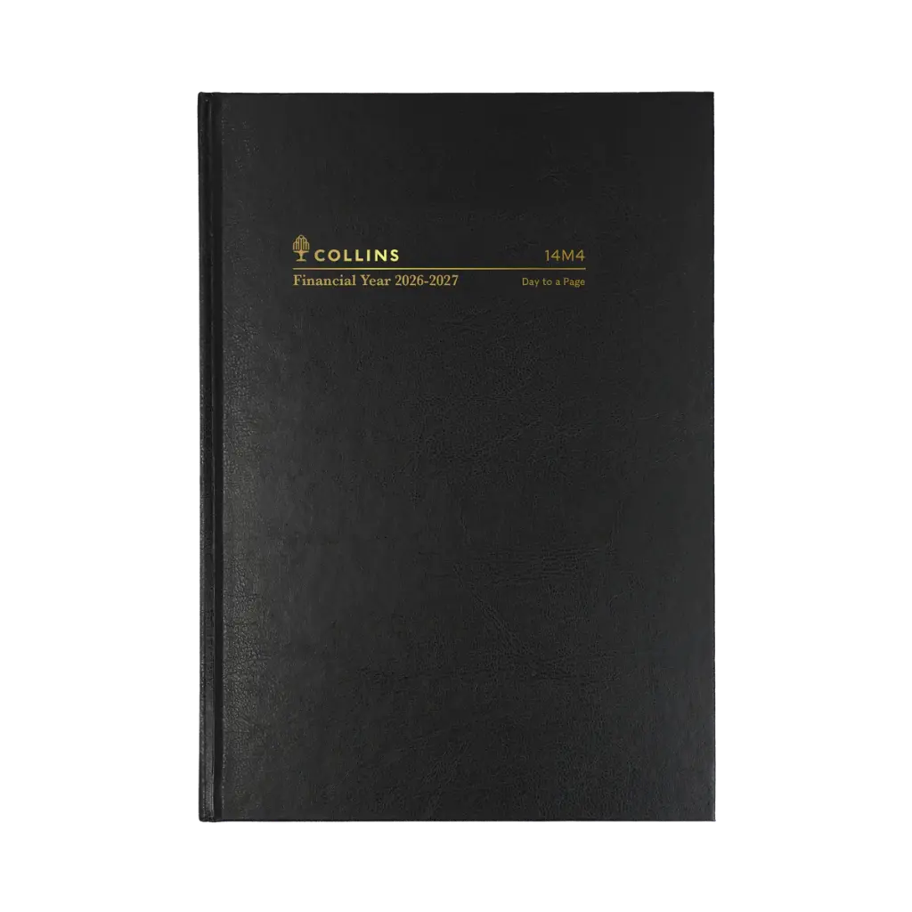 2026-2027 Financial Year Diary A4 Day-To-A-Page (DTP) Collins M Series Black