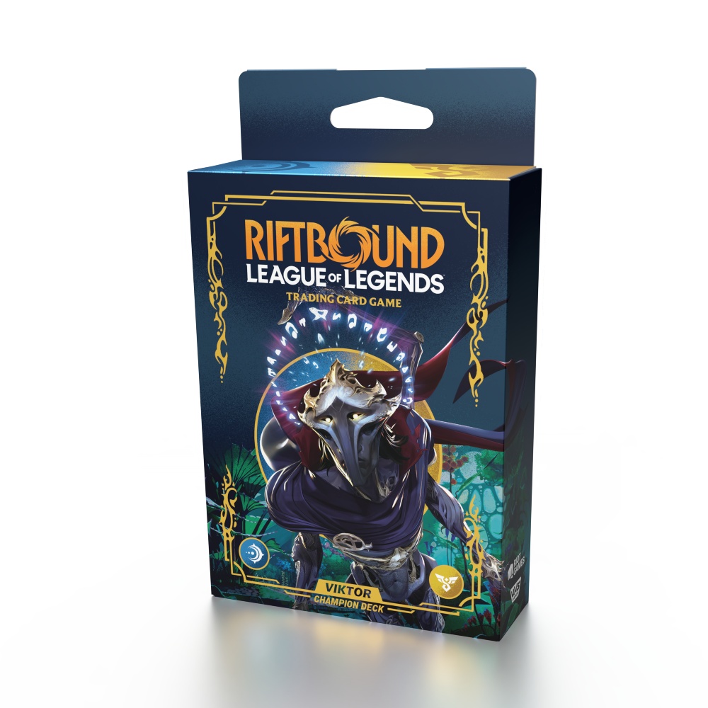 Riftbound League of Legends TCG Origins Viktor Champion Deck Display