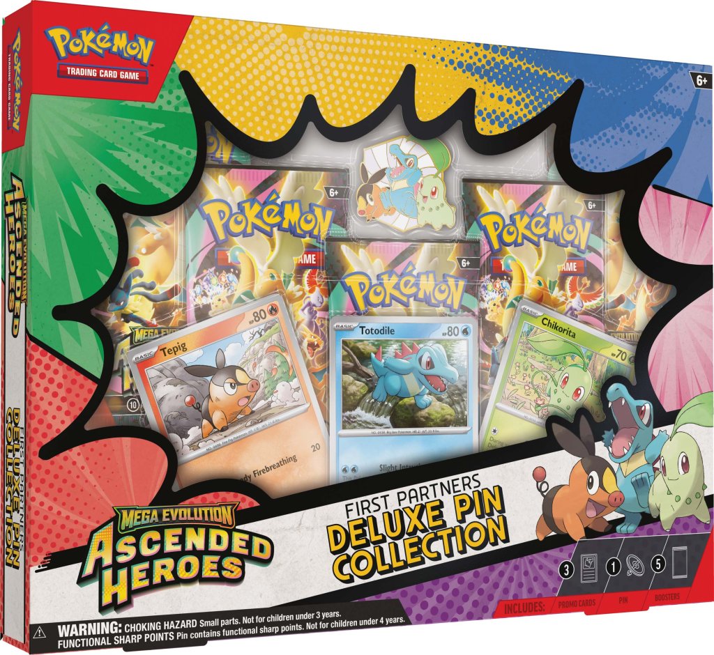 Pokémon TCG: Mega Evolution 2.5 Ascended Heroes First Partners Deluxe Pin Collection