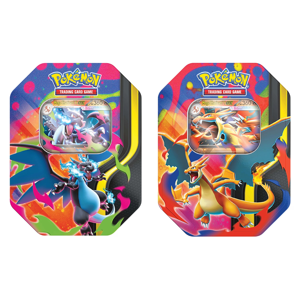 Pokémon TCG: Mega Evolution Mega Charizard Y ex / Mega Charizard X ex Tin