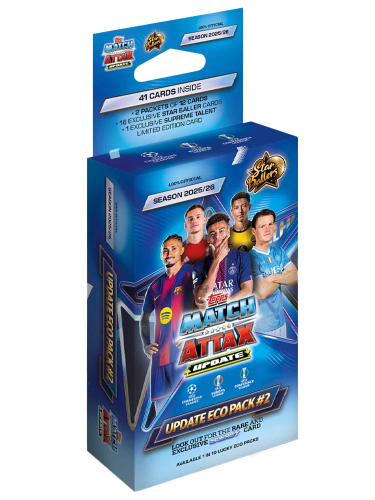 Topps UEFA Match Attax Champions League 2025/2026 Eco Hanger Box Star Ballers