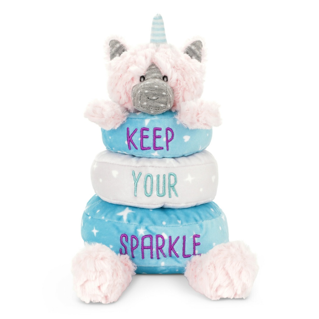 DEMDACO Baby Stackable Plush Unicorn 23cm