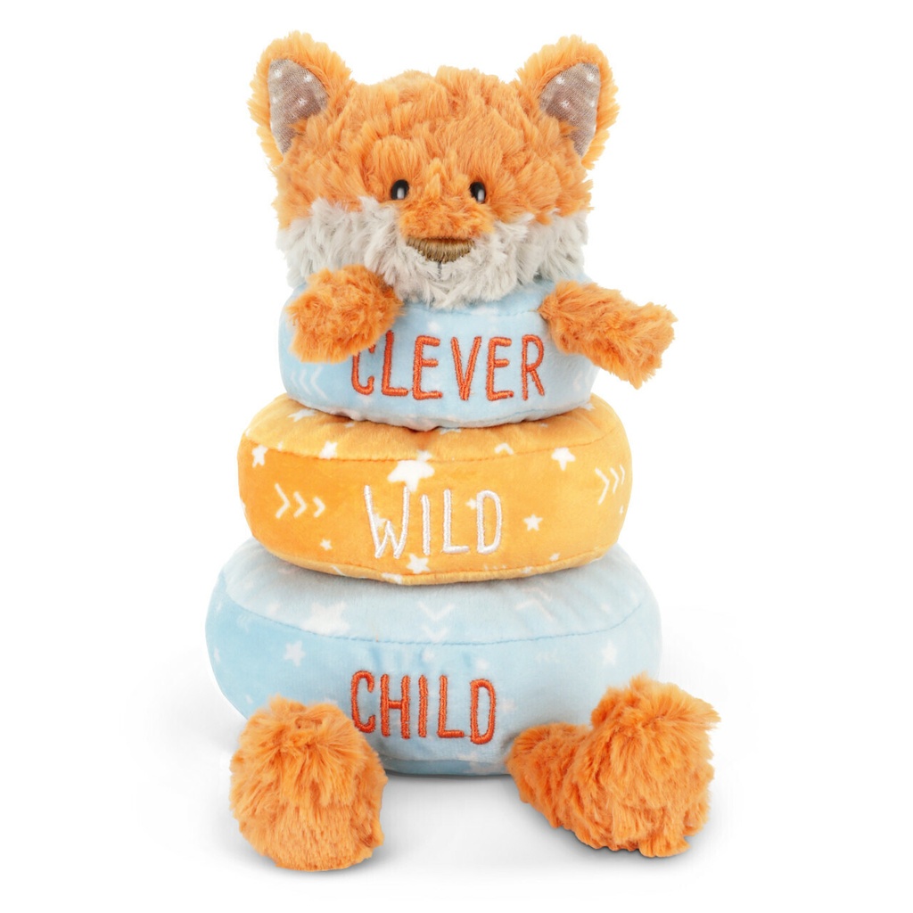DEMDACO Baby Stackable Plush Fox 23cm