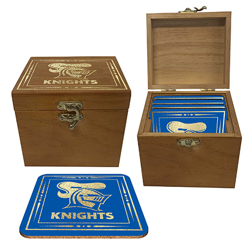[NRL061CG] NRL Newcastle Knights Boxed Coaster Set