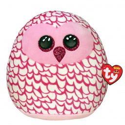 [39204] Pinky the Owl 14" - Ty Squishy Beanies (Squish-A-Boos)
