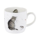 Royal Worcester Wrendale Designs - Cat and Mouse Mug